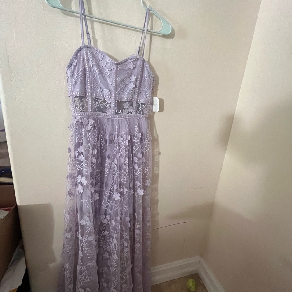 COPY - Altard state Evangeline floral maxi dress xs purple